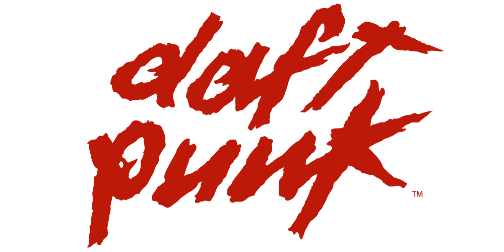 draft punk text grafitti logo